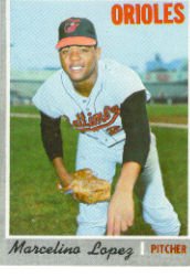 1970 Topps Baseball Cards      344     Marcelino Lopez